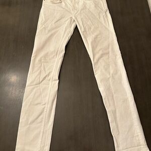 Acne Men's Cream Skinny Jeans